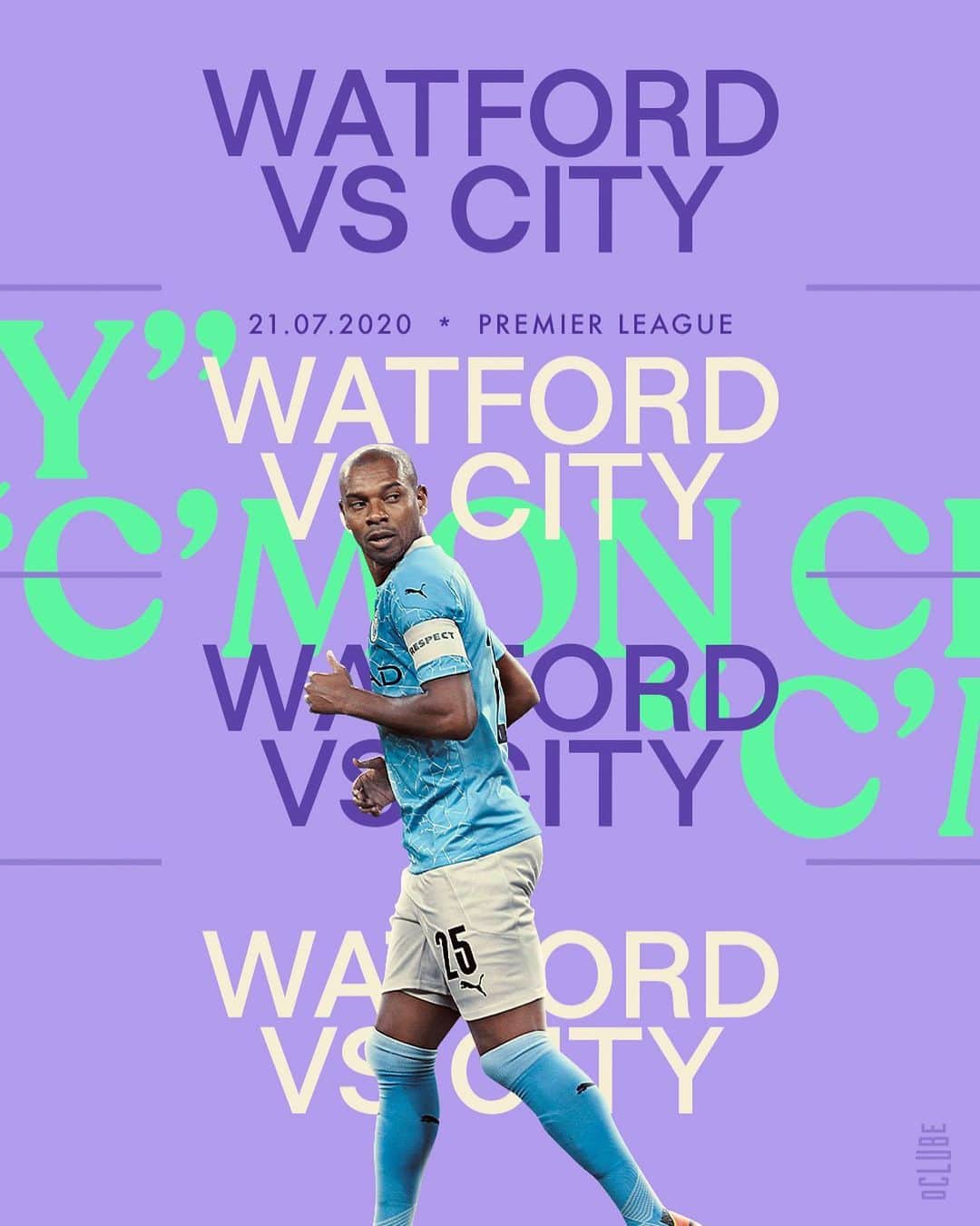 フェルナンジーニョのインスタグラム：「#matchday keep pushing ➡️ #wearecity 💪🏾」