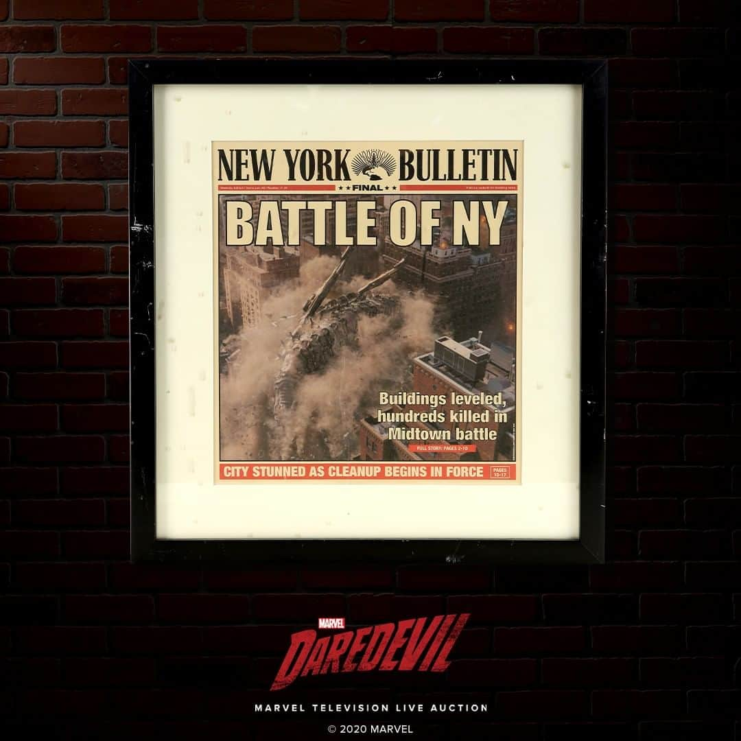 Marvel Entertainmentさんのインスタグラム写真 - (Marvel EntertainmentInstagram)「Only briefly mentioned in "Marvel's Daredevil," evidence of "The Incident" can be found on the walls of the New York Bulletin newspaper offices.   Start bidding today in Prop Store's #MarvelTVAuction, and join the live auction video stream July 23rd! Only at PropStore.com/Marvel.」7月21日 14時00分 - marvel