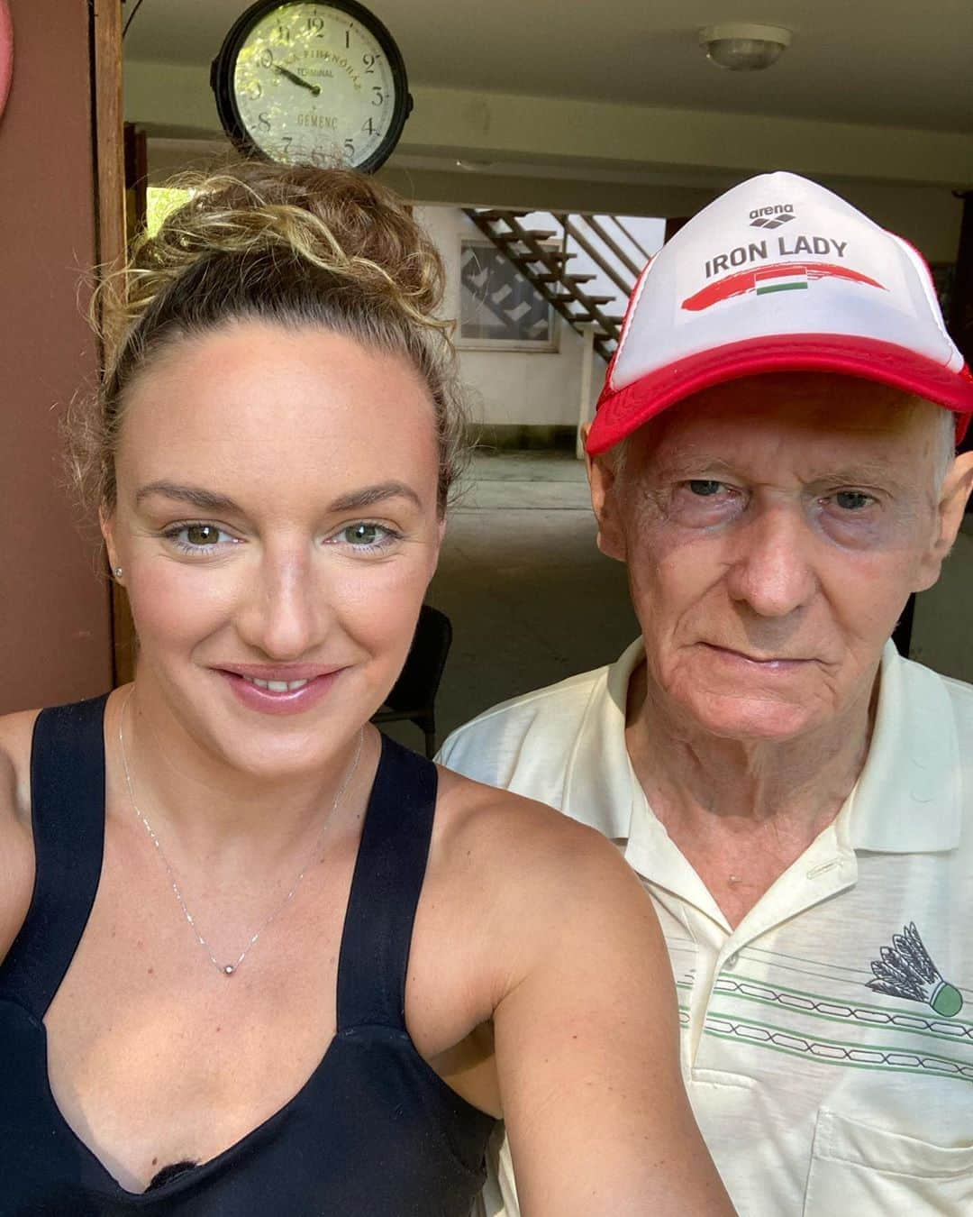 カティンカ・ホッスーさんのインスタグラム写真 - (カティンカ・ホッスーInstagram)「With grandpa 🥰#IronLady #Gemenc」7月21日 16時51分 - hosszukatinka