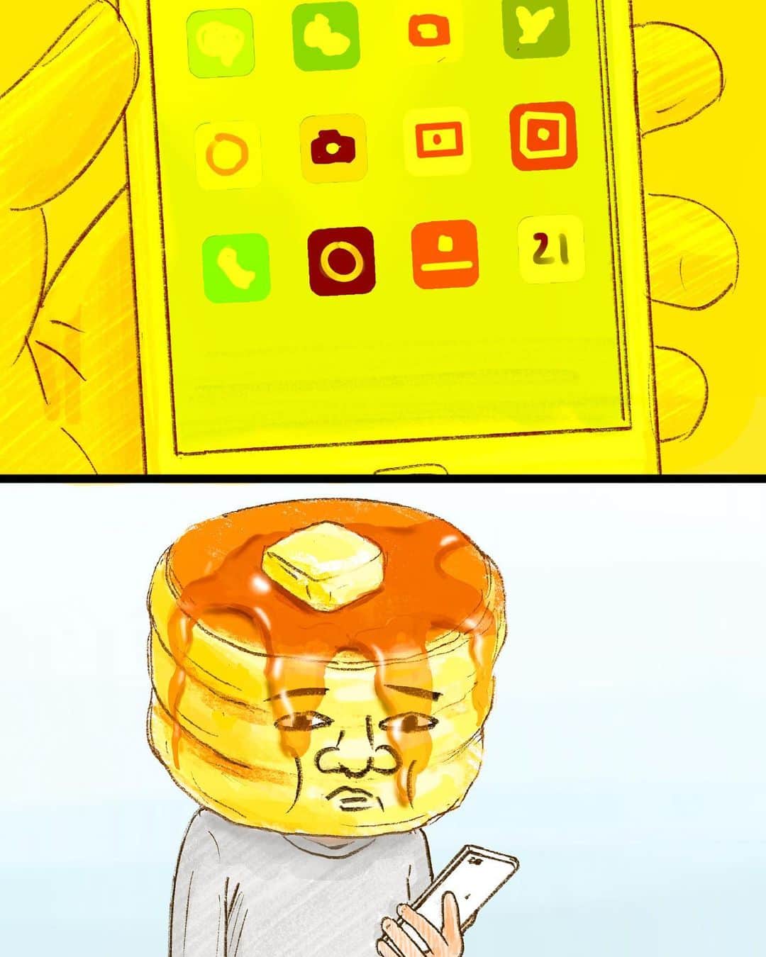 のインスタグラム：「🥞」