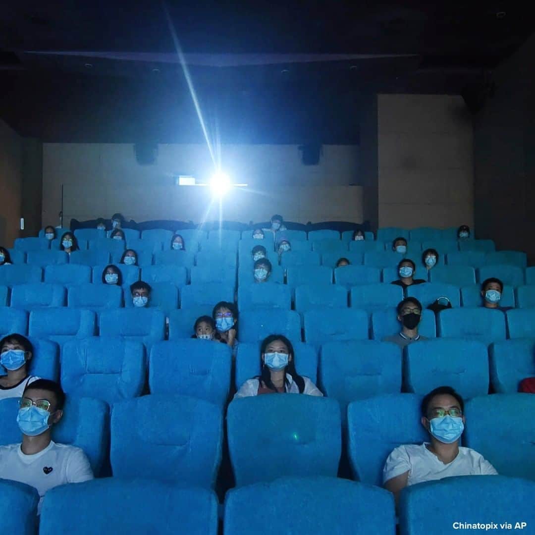 ABC Newsさんのインスタグラム写真 - (ABC NewsInstagram)「Movie-goers wearing masks to protect themselves from the coronavirus are spaced apart as they watch a movie in a newly reopened cinema in Hangzhou, eastern China. #movies #cinema #movietheater #films」7月21日 17時33分 - abcnews