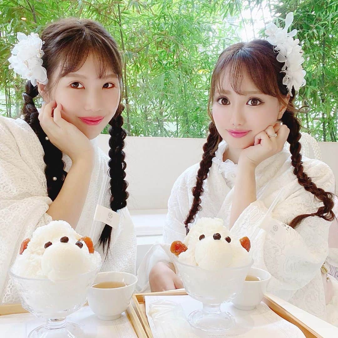 月森世菜さんのインスタグラム写真 - (月森世菜Instagram)「レース着物でキキララコーデ💓 昨日はしゃぎ過ぎて 今日は一日中ぐったりしていた😂 .  着物やヘアセットや髪飾り、カバンなど全て 着物屋さんで借りたものだよ💕 レースの着物をずっと着てみたかったから 着れてよかった💭🛁  . これは着付けをしてもらった後に 行った1軒目のカフェだよ♡ くまさんかき氷が可愛いかった🥰💕 . お外も店内も真っ白で 可愛かったよ💓 . カフェ情報💭🧸 ジャパニーズアイス櫻花 〒600-8023 京都府京都市下京区富永町346 .  交通手段	 阪急河原町駅　徒歩数分 京都河原町駅から256m . 営業時間 12:00～20:00 (19:00ラストオーダー） 定休日・水曜日 . .  #京都 #kyoto #京都カフェ #京都旅 #着物 #着物レンタル #着物デート #八坂神社 #京都グルメ #京都観光 #kyotocafe #八坂カフェ #八坂通り #京都スイーツ #京都着物レンタル #京都着物デート #レース着物 #京都和装工房雅 #レース着物雅 #京都着物 #ヘアアレンジ」7月21日 18時07分 - seina.tsukimori