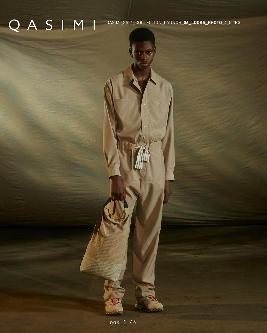 のインスタグラム：「SS21 - Look 1  #qasimiss21 #qasimi #mensfashion」
