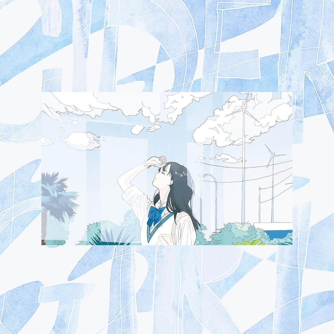 かとうれいのインスタグラム：「サイダーガール 5th single「落陽/ID」﻿ ﻿ ﻿ 2020.09.02 Release﻿ ﻿ ﻿ #サイダーガール﻿ #落陽﻿ #ID﻿ #illustration﻿ #artwork﻿ #drawing﻿」