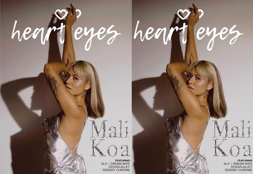 Mali-Koa Hoodのインスタグラム：「Issue 17 of @hearteyesmag 🙃 Can I quote myself now? Lol. “If you want to change, you have to be willing to be uncomfortable” Am taking my own advice. Thanks Caroline for interviewing me and the wonderful @joshnesden @rosannajonez for the images xxxx To read link is in my bio!」
