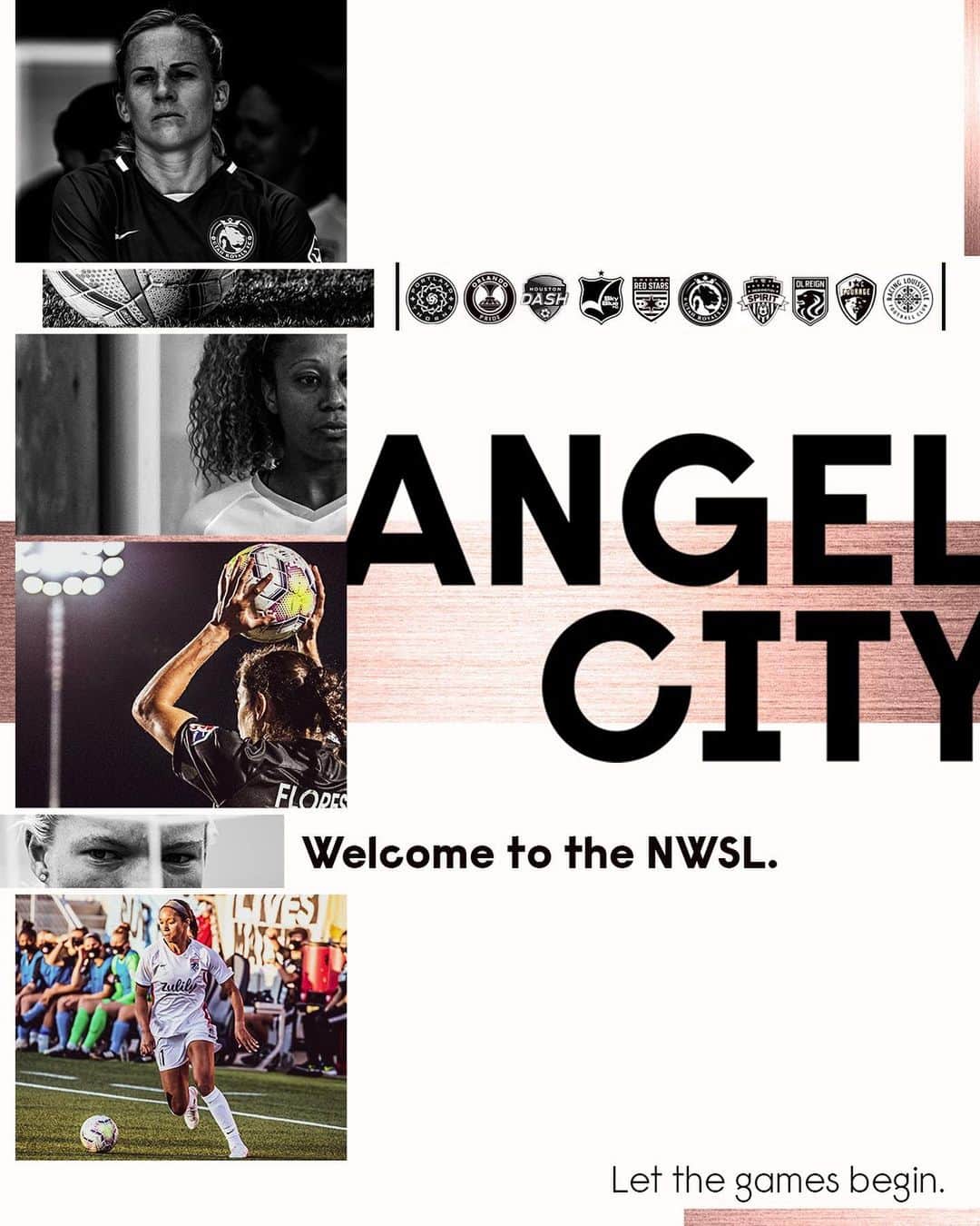 アレックス・モーガンのインスタグラム：「Welcome to the NWSL, Angel City  --swipe to read--」