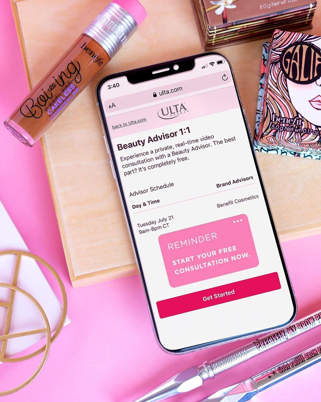 Benefit Cosmeticsさんのインスタグラム写真 - (Benefit CosmeticsInstagram)「You’ve got questions? We’ve got answers! 💁💕 We’re taking over @ultabeauty Beauty Advisor 1:1 for a full day of FREE virtual consultations! Take a seat in our online chair and let a Benefit beauty expert help with everything from shade matching to application tips & tricks! Head to ULTA.com 🔗 to get started!」7月22日 1時52分 - benefitcosmetics