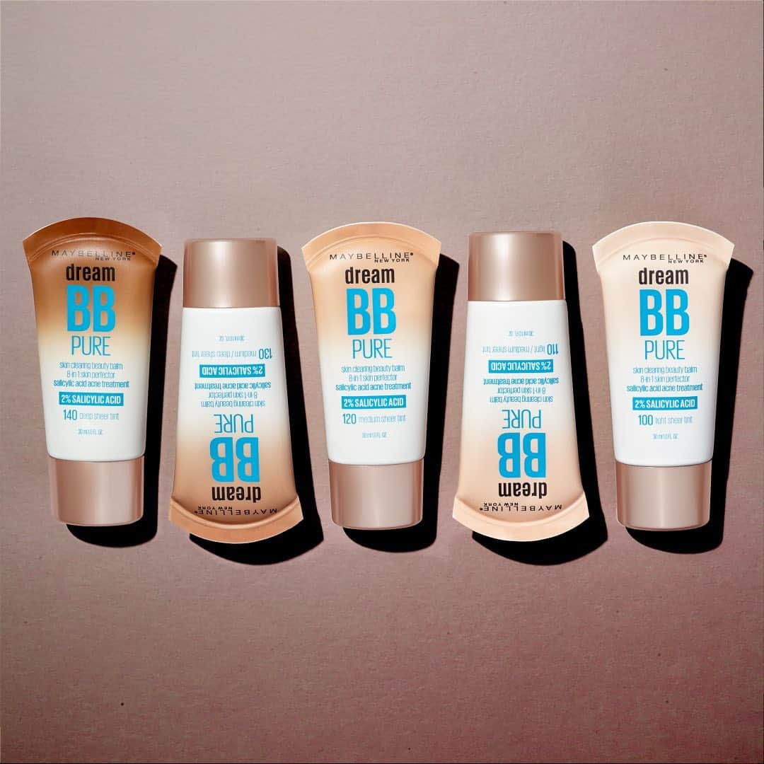 Maybelline New Yorkさんのインスタグラム写真 - (Maybelline New YorkInstagram)「Raise your hand if your have oily/combination skin! #Dreambb Pure is formulated with salicylic acid to fight breakouts and blemishes without clogging your pores. Plus, it leaves you with a soft matte finish! 💙」7月22日 1時53分 - maybelline