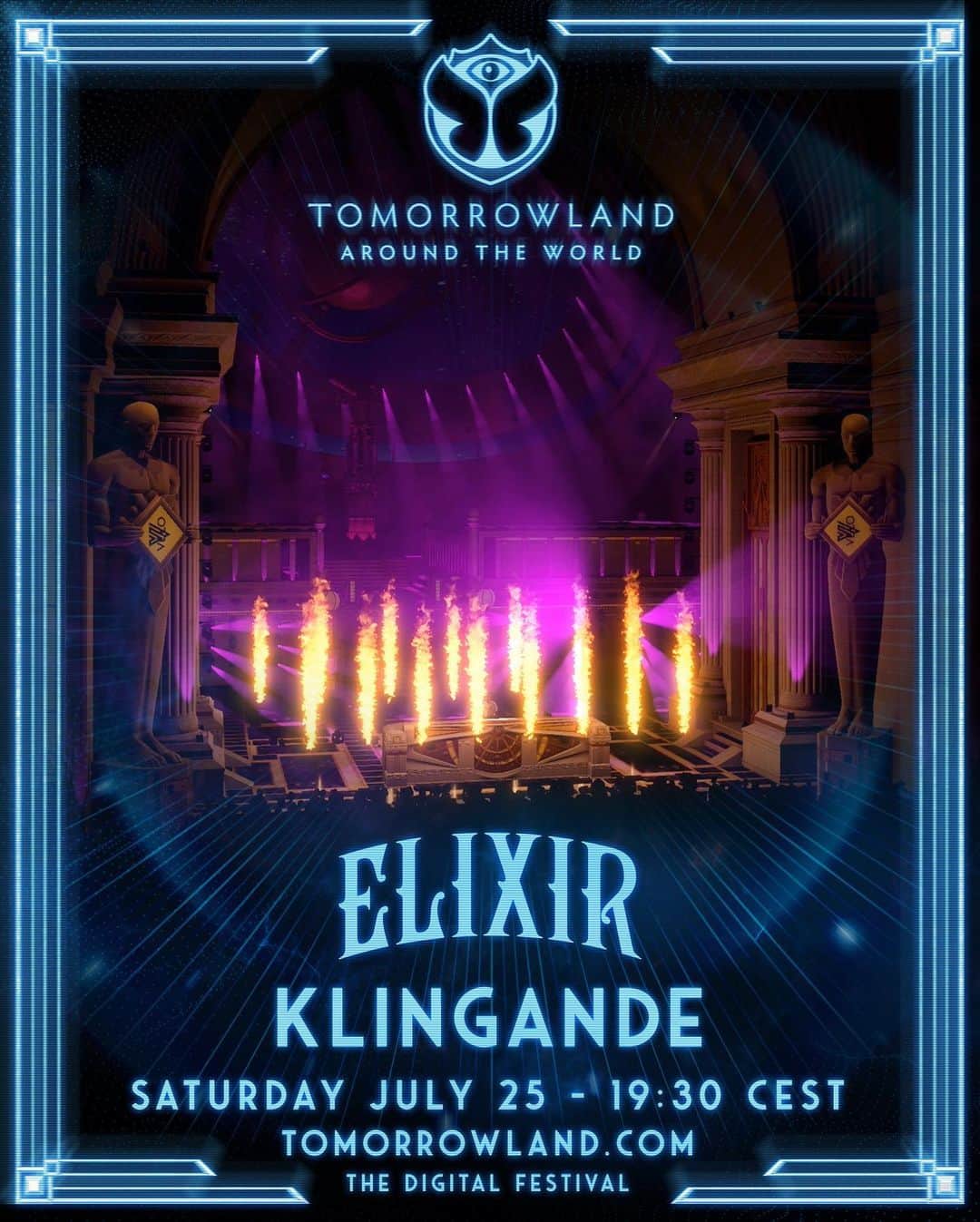 Klingandeのインスタグラム：「@tomorrowland digital edition is around the corner,join me on the Elexir stage! Can’t wait for you guys to see it! 🚀」