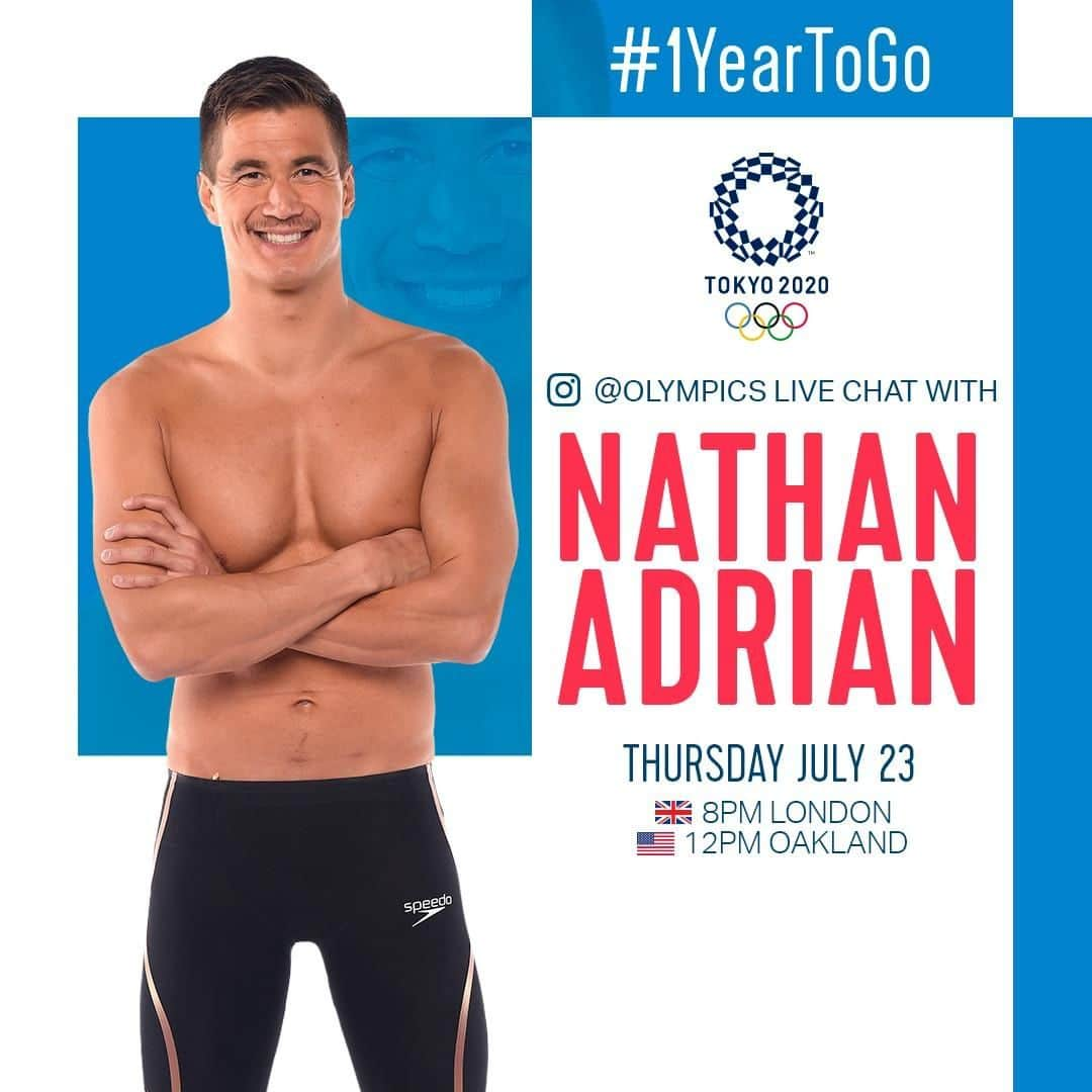 オリンピックさんのインスタグラム写真 - (オリンピックInstagram)「Often there are challenges, in sport, and in life. We can overcome them by being #StrongerTogether. ♥️  Join us live as we chat with the five-time Olympic gold medal swimmer, @NathangAdrian of Team USA to mark the occassion for #1YearToGo until @tokyo2020.   @fina1908 @usaswimming」7月22日 3時00分 - olympics