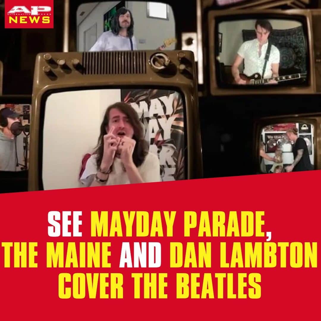 Alternative Pressさんのインスタグラム写真 - (Alternative PressInstagram)「WATCH: @maydayparade have teamed up with @donlumps and members of @themaineband, @knucklepuckil, @wethekings and @grayscalepa for a new @thebeatles cover ⁠ LINK IN BIO⁠ .⁠ .⁠ .⁠ #maydayparade #danlambton #themaine #knucklepuck #wethekings #grayscale #thebeatles #iwanttoholdyourhand #beatlescover #alternativepress #altpress」7月22日 3時01分 - altpress