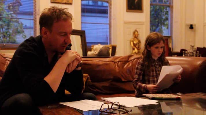 ボニー・ライトのインスタグラム：「just found some very old photos rehearsing for the first short film i directed with david thewlis and emily dunham in 2011. still my favourite piece i’ve directed. photos by @arthur_loveday who dp’d the film ‘separate we come, separate we go’.」