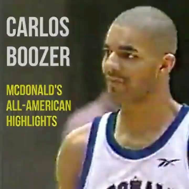 カルロス・ブーザーのインスタグラム：「Young Booz Back In ‘99... #mcdonalds #allamerican #holdat 🎥: @mitch.sayers」