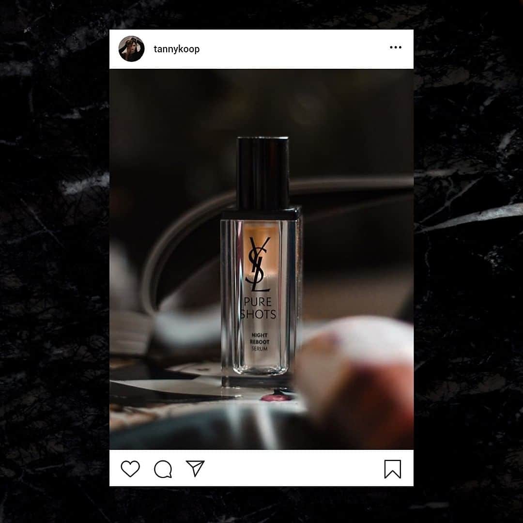 Yves Saint Laurent Beautyさんのインスタグラム写真 - (Yves Saint Laurent BeautyInstagram)「The bi-phase that made waves.  Night reboot serum, containing moonlight cactus from Morocco and resurfacing glycolic acid, work together to refresh the skin and reload it with potent botanicals, from the very first night.  @tannykoop PURE SHOTS NIGHT REBOOT SERUM #yslbeauty #pureshots #nightreboot」7月22日 16時58分 - yslbeauty