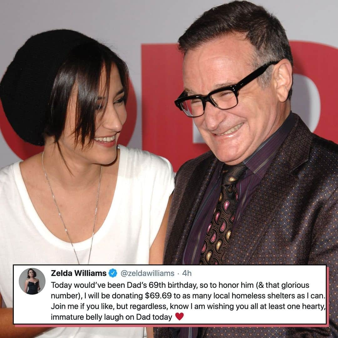 E! Onlineさんのインスタグラム写真 - (E! OnlineInstagram)「"Wishing you all at least one hearty, immature belly laugh on Dad today. ❤️" — Zelda Williams (📷: Getty Images)」7月22日 9時00分 - enews