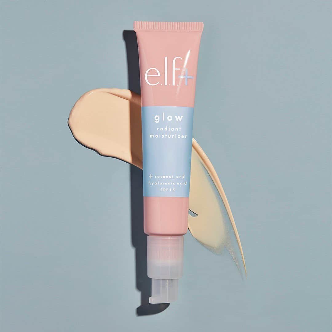 e.l.f.さんのインスタグラム写真 - (e.l.f.Instagram)「Your new go-to moisturizer this summer 😉 Our Glow Radiant Moisturizer with SPF 15 is infused with Hyaluronic Acid, Shea Butter and Coconut Oil for instantly hydrated skin – with the added benefit of sun protection✨☀️It also features a hint of golden shimmer to keep you glowing all summer long.  Available on elfcosmetics.com and @walmart!  Tap to shop for $10! #eyeslipsface #elfingamazing #elfcosmetics #crueltyfree #vegan」7月22日 9時21分 - elfcosmetics