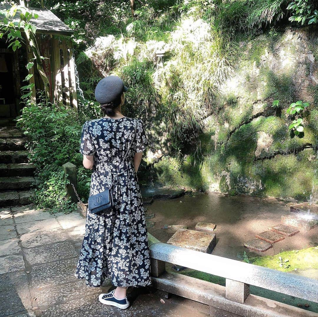 未来蕗のインスタグラム：「ㅤ 久しぶりに晴れた日　等々力まで自然を感じに🌿☀️  この日も和菓子🍡お汁粉食べたよ🤤 #等々力渓谷  #お汁粉」