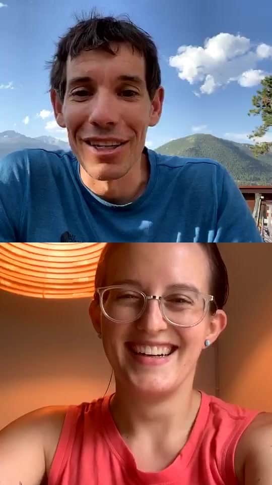 アレックス・オノルドのインスタグラム：「A wide ranging chat with Dory Trimble, the executive director of the Honnold Foundation about anything related to our work. Fun chat, lots of q&a.」
