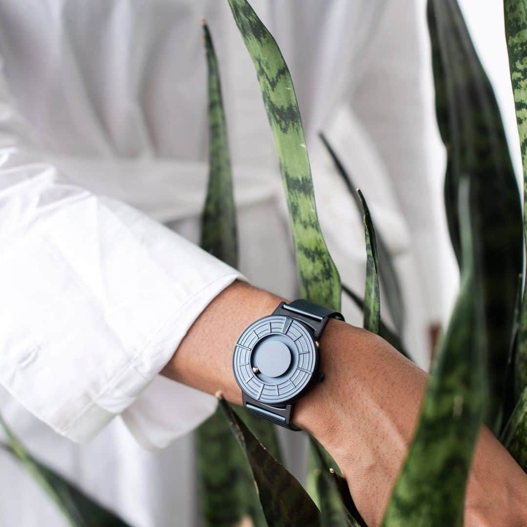 Eone Time Japanさんのインスタグラム写真 - (Eone Time JapanInstagram)「緑を楽しむ時間が好き。 優しい人の腕時計、触る時計。 8月2日まで人気モデル５種セール実施中。  [写真説明] サンセベリアの葉を触っている人がいます。その人の腕もとにBradley Edge Meshがあります。  Design for everyone, Eone  www.eone-time.jp  #watch #時計 #腕時計 #おしゃれ #デザイン #視覚障害 #bradleytimepiece #eone #everyone #ブラッドリー #イーワン #ブラッドリータイムピース #さわる時計 #今日の時計 #時計好き #お洒落さんと繋がりたい #ペアウォッチ #プレゼント #サマーセール #セール」7月22日 15時01分 - eone_japan
