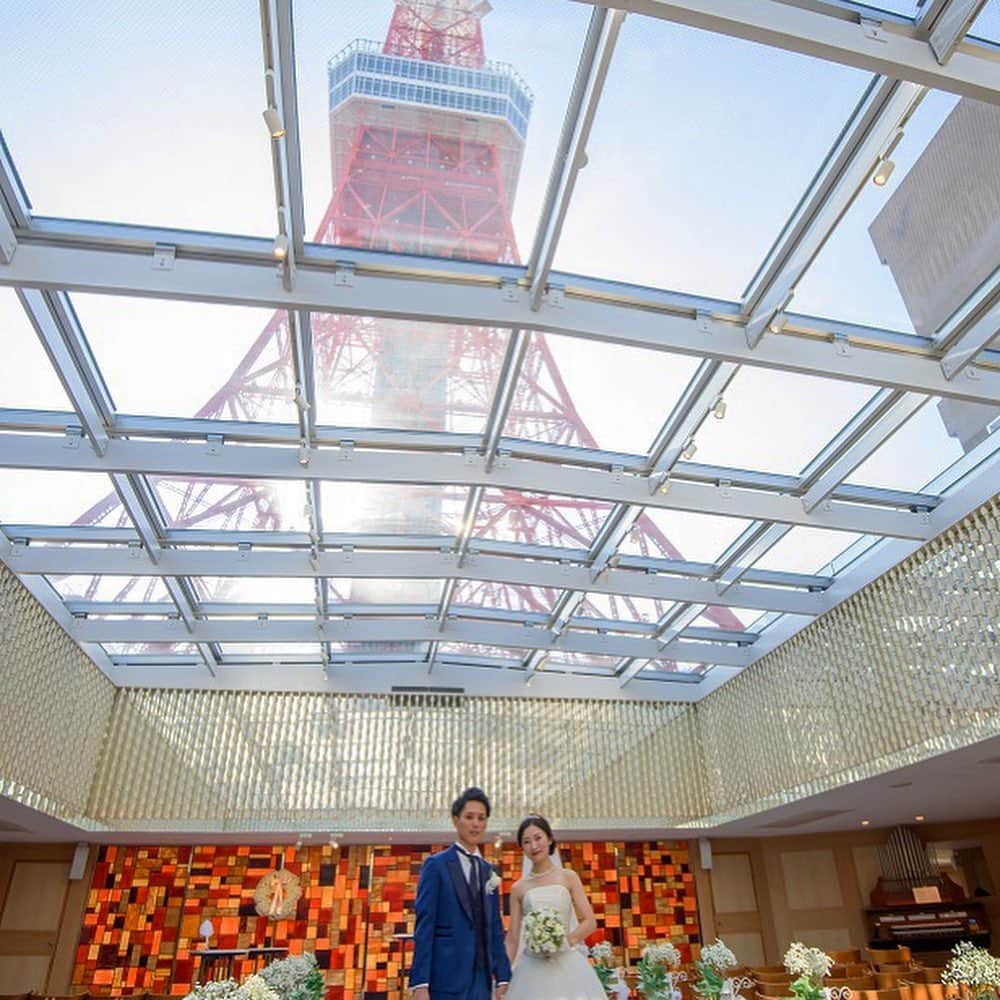 東京タワーの麓の結婚式のグルメインスタ
