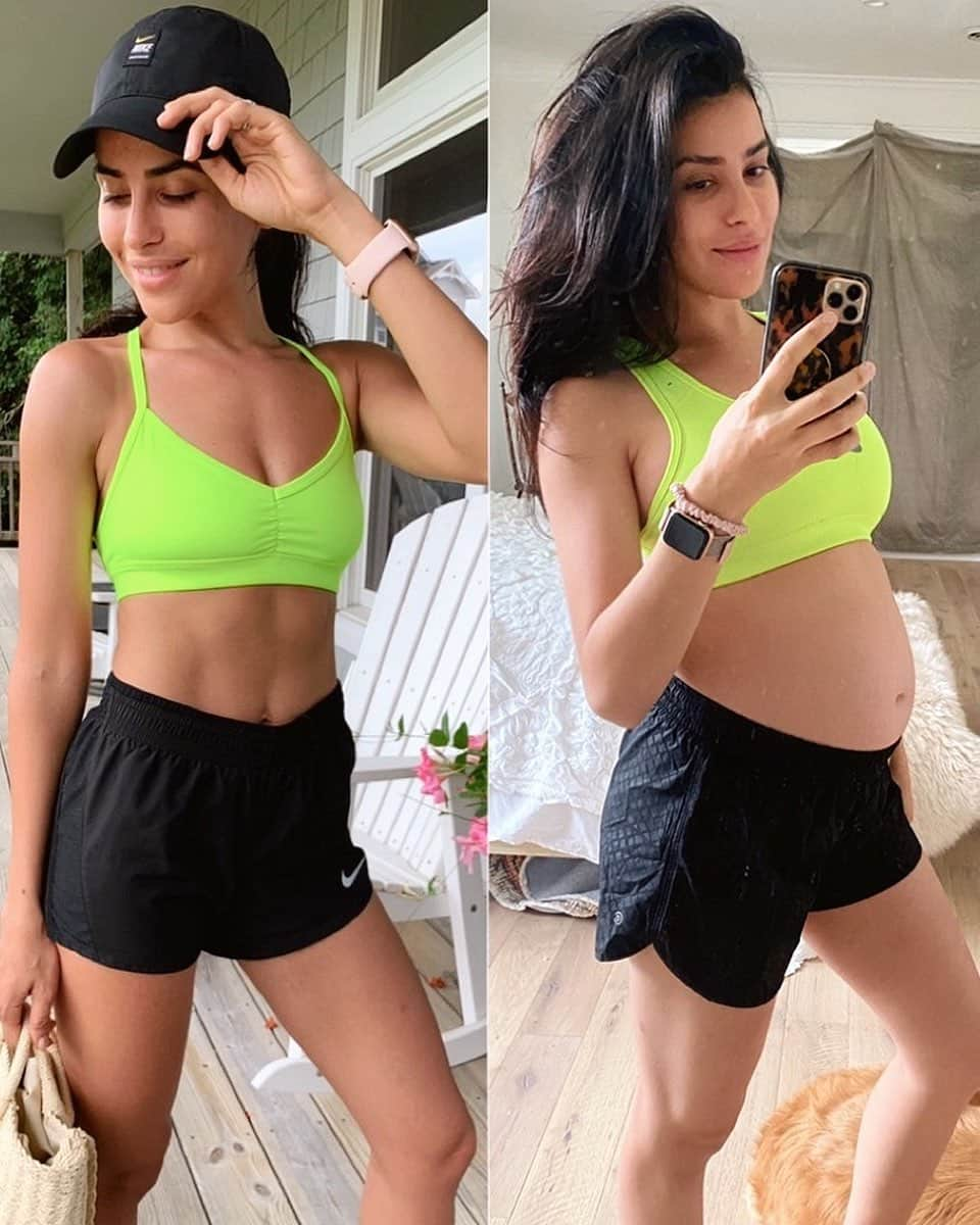 Sazan Hendrixさんのインスタグラム写真 - (Sazan HendrixInstagram)「Last year this time VS now! Can I just say.... I loved my body then and I am loving it so much right now! There’s a growing human in there! 😱 Man guys this second pregnancy has been such a different experience for me than the first. I was really hard on myself the first time around and I let fear of the unknown rob a lot of the joy in my journey. It takes 9 months to grow a baby to full term & while that baby is growing steady, SO ARE YOU. It’s amazing in that amount of time how much God can prepare and transform you from the inside out. This time around I feel so much more confident in the journey & I’m genuinely enjoying this season. Every pregnancy has its own unique landscape. It’s been one of the most beautiful reminders that it’s okay to surrender and trust the process. It has taught me to always be kind to my body & take the best care of it for as long as I’m living in it. ⁣It will also be the home for a couple more kids to come God willing 🙏🏽 ⁣ For any of my new mamas (or future mamas) dealing with the realness that is pregnancy, remember this: Pregnancy is the one time in your life when your child’s heart is closest to yours. ❤️ When you think about it that way.... man. It just makes the experience really that much more sweet and magical.💫 #24weeks #babybump  #motherhood #happywednesday」7月23日 2時25分 - sazan