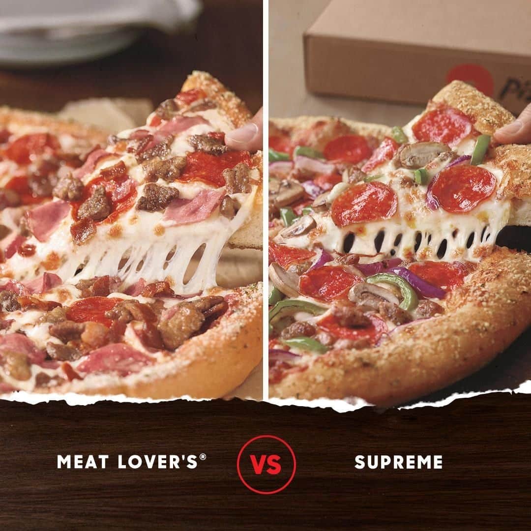 Pizza Hutさんのインスタグラム写真 - (Pizza HutInstagram)「Head to head matchup. Winner takes all. Who you got? Comment below.」7月23日 1時00分 - pizzahut