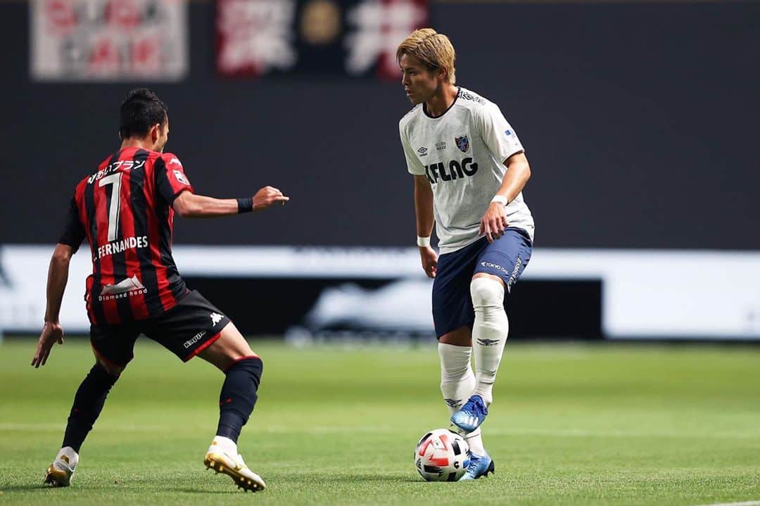 小川諒也のインスタグラム：「もっとできる。 次は勝ち点3を。 #fctokyo #小川諒也」