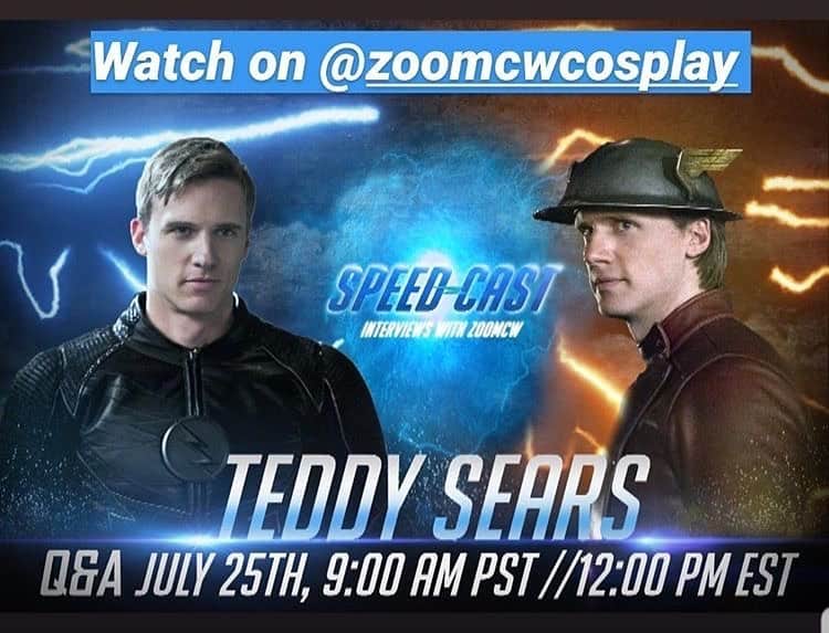 テディ・シアーズのインスタグラム：「Come join my friend @zoomcwcosplay and I on 7/25 for a live chat. Should be fun ⚡️」