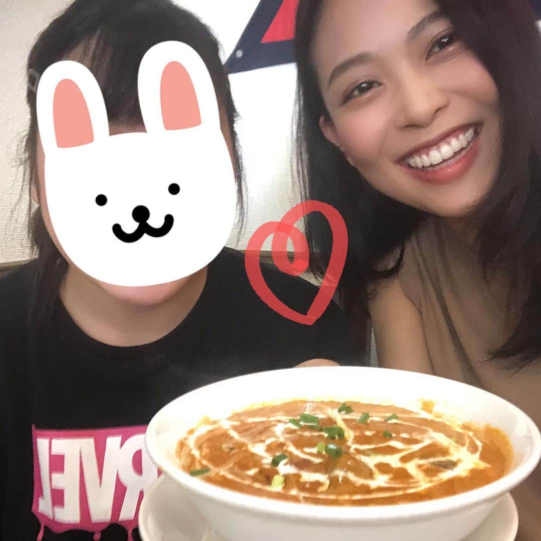 齊藤このみさんのインスタグラム写真 - (齊藤このみInstagram)「家族でナン！🍛 私は大辛にして一人で火を吹いて最高！🌶🔥  チョコナンってのもあって カロリー爆発最高！🍫  おすすめのナン屋さんあったら教えて〜🌶🌶🌶  さて、今日から連休ですねー！ ひっそりと楽しみたいと思います🤤」7月23日 1時33分 - konosuke1006