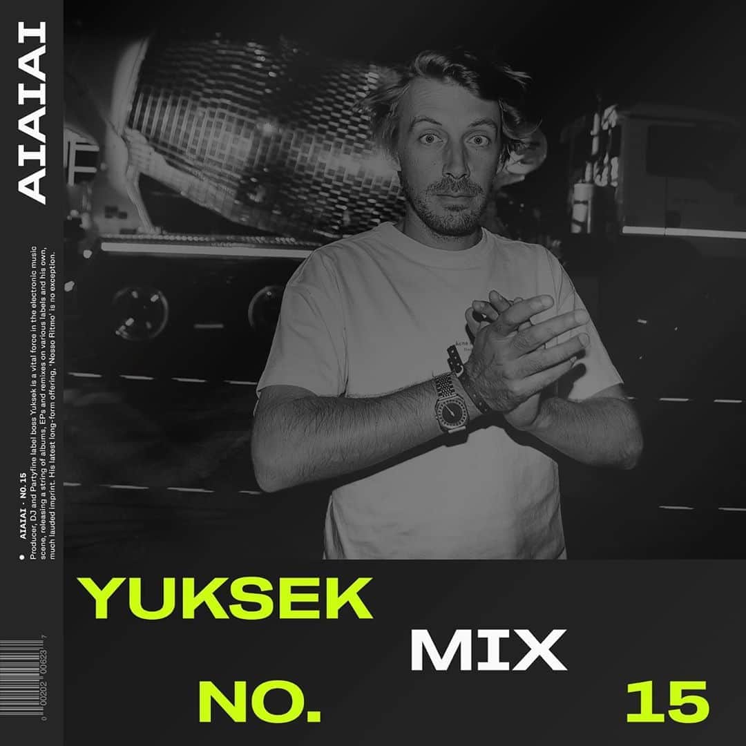 AIAIAIのインスタグラム：「Producer, DJ and Partyfine label boss Yuksek is a vital force in the electronic music scene, releasing a string of albums, EPs and remixes on various labels and his own, much lauded imprint. His latest long-form offering, ‘Nosso Ritmo’ is no exception. Link in Bio」