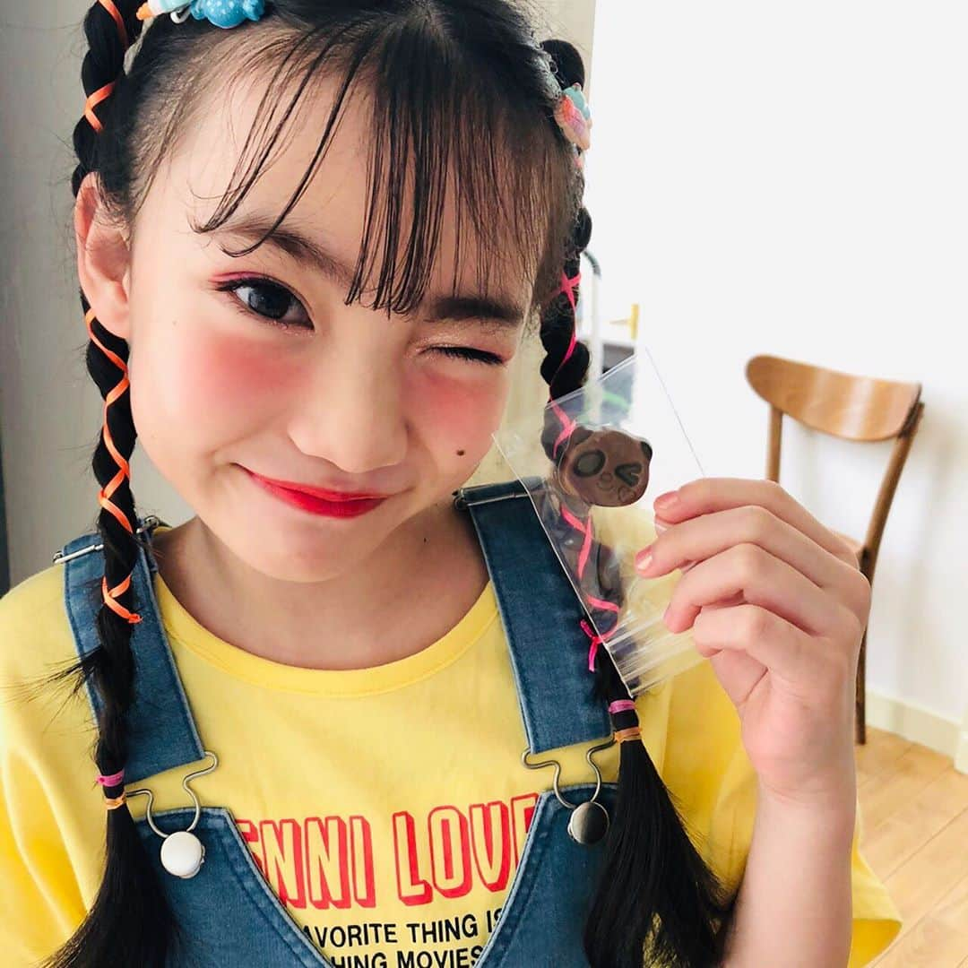 ニコ☆プチさんのインスタグラム写真 - (ニコ☆プチInstagram)「🐼🍫 まねっこ😉 . . #あんな @anna_t_n_k  #さくさくぱんだ」7月22日 18時19分 - nicopuchi_official