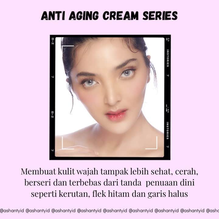 ASHANTY BEAUTY CREAM OFFICIALのインスタグラム：「Kenali tanda penuaan dini pada kulit wajah seperti timbulnya flek hitam, kerutan dan garis halus. Atasi masalah kulit wajah dengan menggunakan rangkaian cream perawatan wajah dari @ashantyid selain mampu melawan tanda penuaan dini, Ashanty Beauty Cream Anti Aging Series juga mampu mencerahkan wajah, melembutkan, melembabkan, mengencangkan dan mengecilkan pori - pori. Membuat wajah lebih sehat, cerah berseri, berkilau dan bebas dari tanda penuaan dini 🌸 _____________________________ Informasi dan pemesanan  Ashanty Beauty Cream Chat Via WA: 081293823950 WA: 087778489900 WA: 085781140354 WA: 081287388885 ⚡️ Fast Respons Click Link On Bio Instagram @ashantyid ❣️ ______________________________ #ashantybeautycream #creamashanty #skincareashanty #skincare #skincareartis #skincarelokal #creamwajah #creamperawatanwajah #obatjerawat #jerawat #kosmetik #krimwajah #creamwajah #whiteningcream #ashantyid #ashanty #ahha #kepastian #aurelhermansyah」