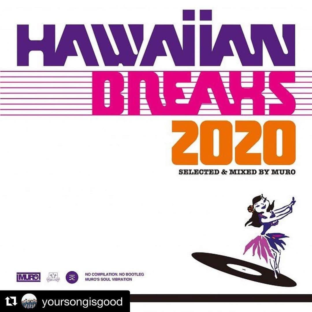 サイトウジュンさんのインスタグラム写真 - (サイトウジュンInstagram)「MUROさん @dj_muro の記念すべき新作MIX『HAWAIIAN BREAKS 2020』にALOHA GOT SOUL／カクバリズムで共同制作した「COAST TO COAST EP」より、BABADUのカヴァー"We're Not To Blame"をfeat VIDEOTAPEMUSICとNICK KUROSAWAそれぞれのverが収録！MUROさんのMIXでさらに輝く、AGS @alohagotsoul リリース作品の素晴らしさをこの機会にぜひ！！タワレコでチェック願います！！😎🤙⛱🌴  #Repost @yoursongisgood with @get_repost ・・・ ‪KING OF DIGGIN'ことMUROさんによるミックステープの中でも人気が高かった『HAWAIIAN BREAKS』の完全新作『HAWAIIAN BREAKS 2020』がタワレコ限定で7/24（金）にリリースとなります。ALOHA GOT SOULの全面バックアップということでYSIG「We're Not To Blame」も2ver収録されています。是非チェックを🌴🤙😎‬#yoursongisgood #ysig #djmuro #hawaiianbreaks #hawaiianbreaks2020 #alohagotsoul」7月22日 18時30分 - jxjxysig