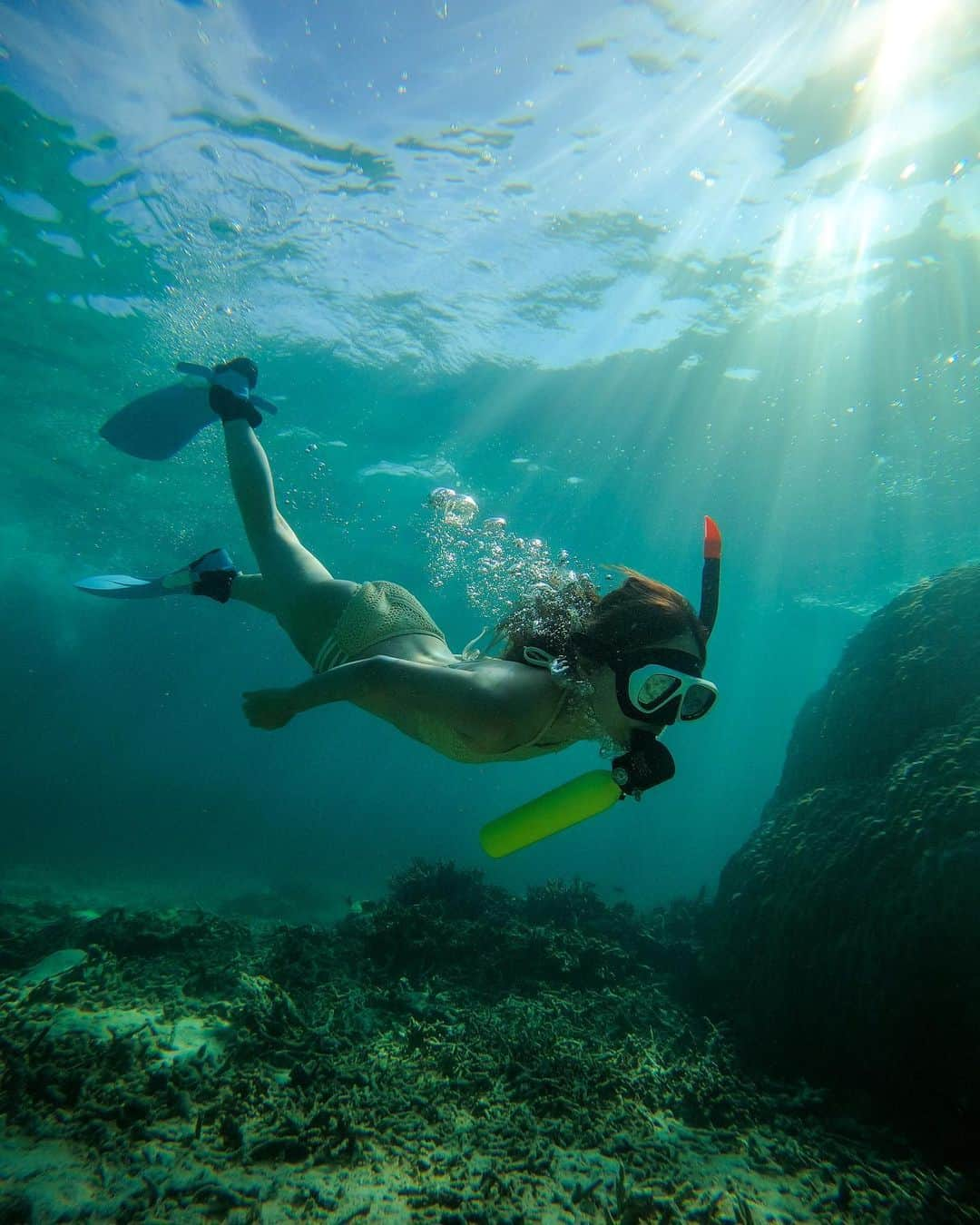 近藤あやさんのインスタグラム写真 - (近藤あやInstagram)「GoProとの相性抜群のミニシュ🥺❤️ 海の中で息ができる魔法のようなアイテム！！ はやくもまた潜りたくて仕方ない。。。 ⠀ 私がGoProを、初めて買ったのはHero3の時。 (６年くらい前かな？) GoProを買った理由は、ダイビングで海の中を撮影したかったから。  でも、その時の開封動画がきっかけで、 GoProファミリーになって、 初めて一人で海外に行って、 (サンフランシスコのGoPro本社！) GoProを使って旅するようになった。  GoProが私にいろんな経験と繋がりを いつもつくってくれる🌏 ⠀ #ダイビング #diving #沖縄 #okinawa #石垣島 #ishigakiisland #ミニシュ #GoPro #goprohero8 #goprojp #ゴープロ #goproのある生活」7月22日 19時43分 - doraemontoaya