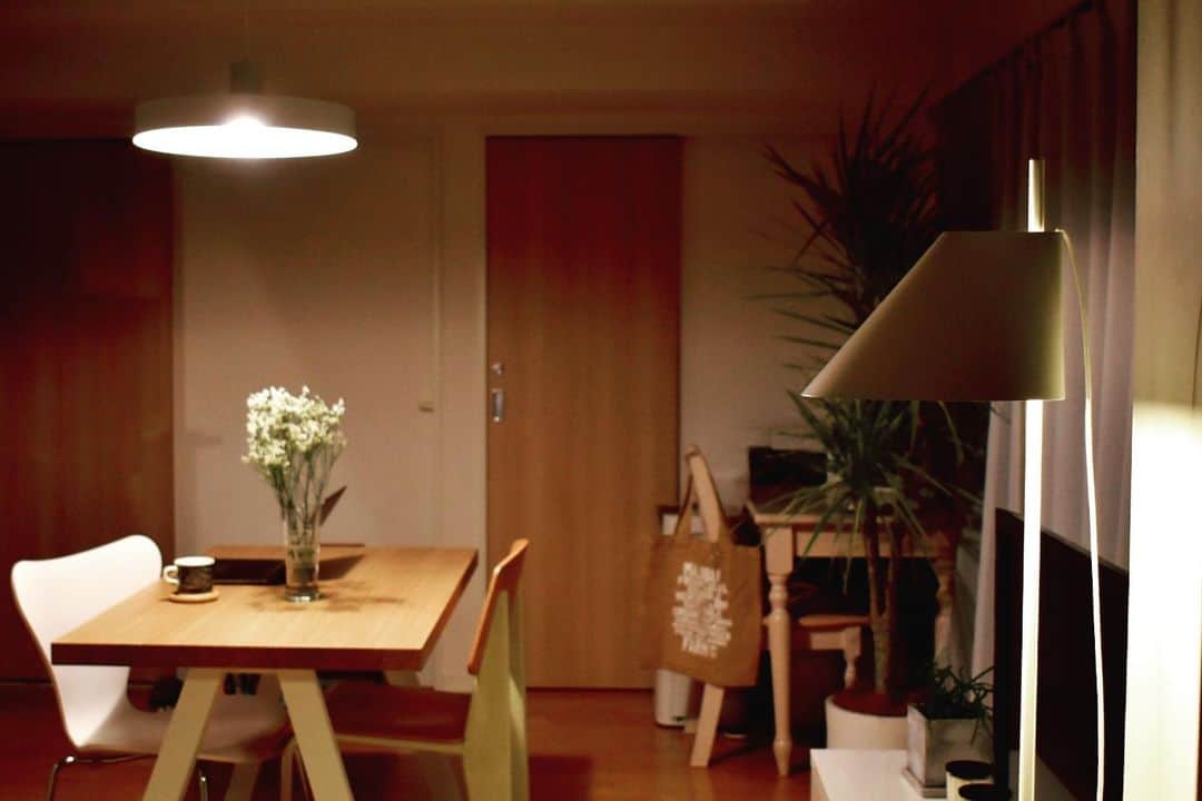 岡田ひとみ（ねんドル）さんのインスタグラム写真 - (岡田ひとみ（ねんドル）Instagram)「灯りを新たに、気持ち新たに。  #louispoulsen #gamfratesi #凸lamp #lighting #myroom #stayhome #照明」7月22日 20時29分 - hitomi_nendol