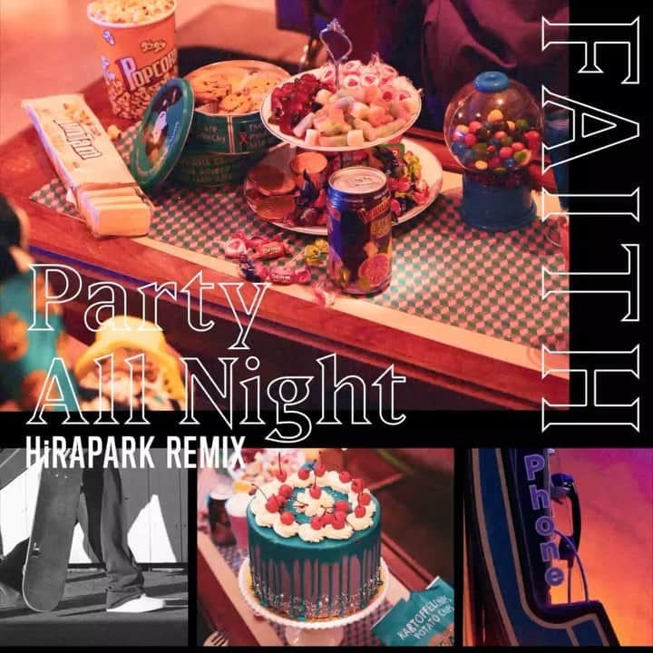 hiraのインスタグラム：「FAITH - Party All Night (HiRAPARK Remix)がリリースされました🌴﻿ 僕と同世代である彼らのハッピーな一曲をトロピカルハウスに仕上げてみました。是非、この夏のお供に！ @faith_ina_」