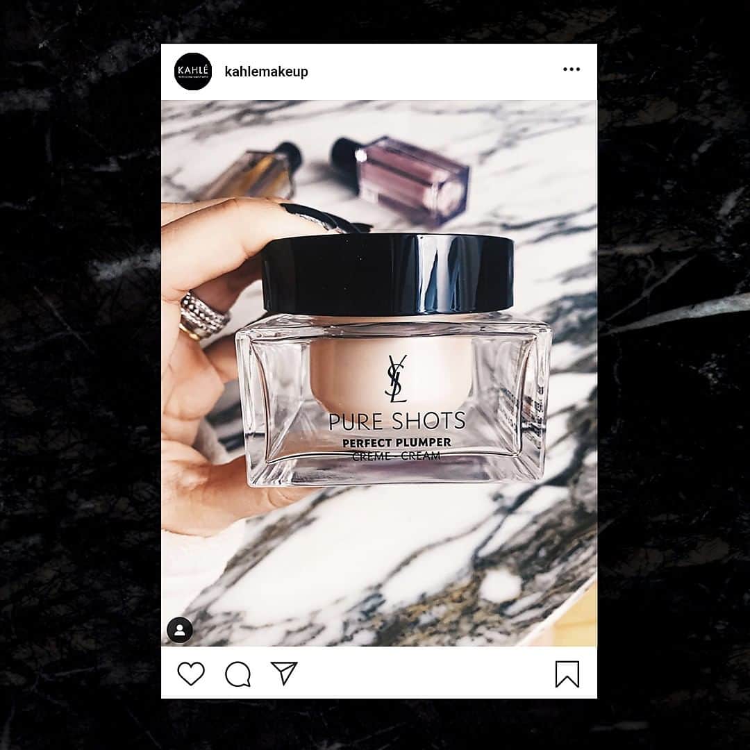 Yves Saint Laurent Beautyさんのインスタグラム写真 - (Yves Saint Laurent BeautyInstagram)「Dive into plump-ness, with the perfect pot of hydrating skincare designed to improve skin's firmness and reduce the appearance of fine lines. PURE SHOTS PERFECT PLUMPER CREAM  @kahlemakeup #yslbeauty #pureshots #stolenlooks」7月22日 20時58分 - yslbeauty