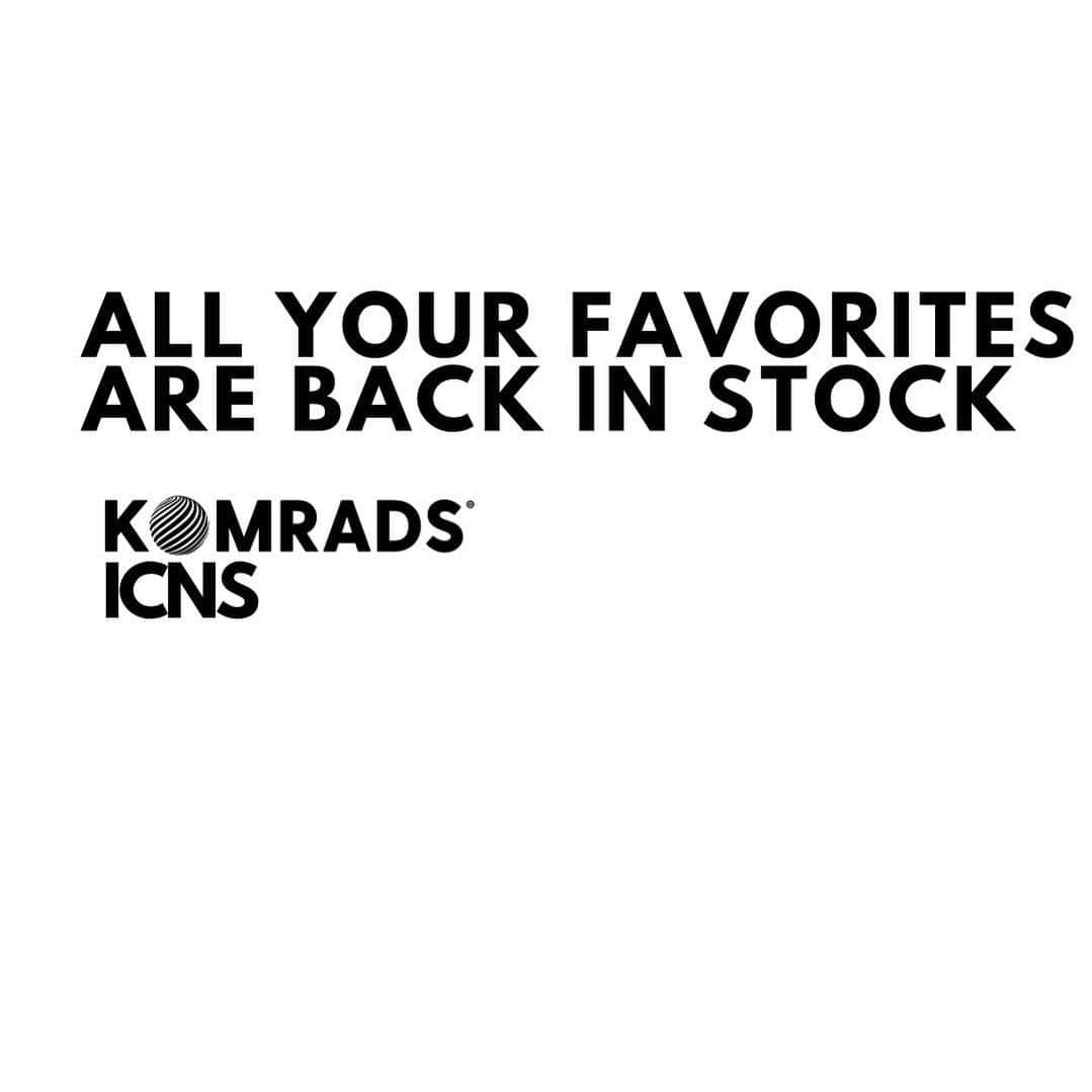 のインスタグラム：「✔️all ICNS are back in stock 👉🏻 www.komrads.world」