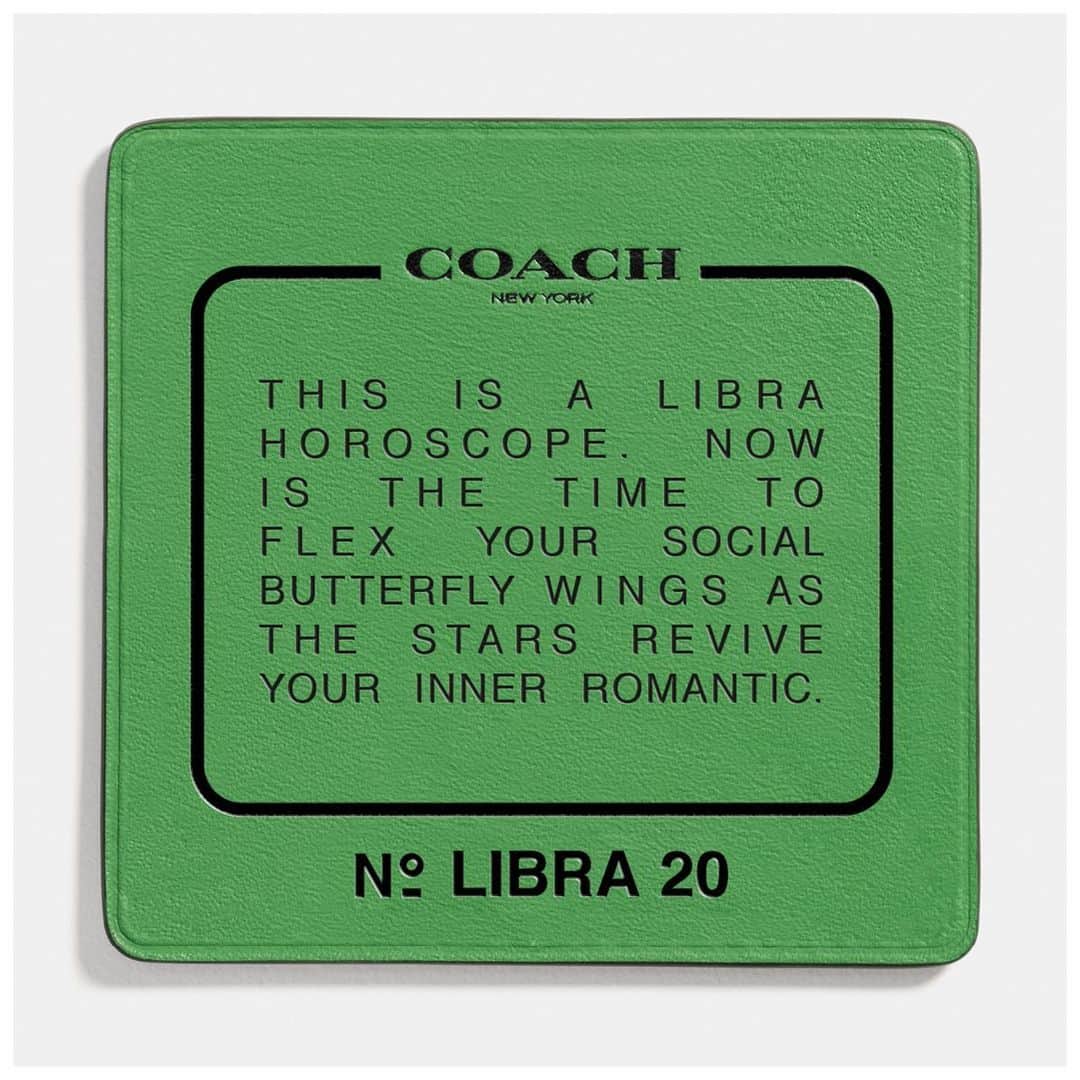 コーチさんのインスタグラム写真 - (コーチInstagram)「You’re the life of the social-distanced party, #Libra. ♎ Read your full horoscope at the link in bio. #CoachNY」7月22日 22時09分 - coach