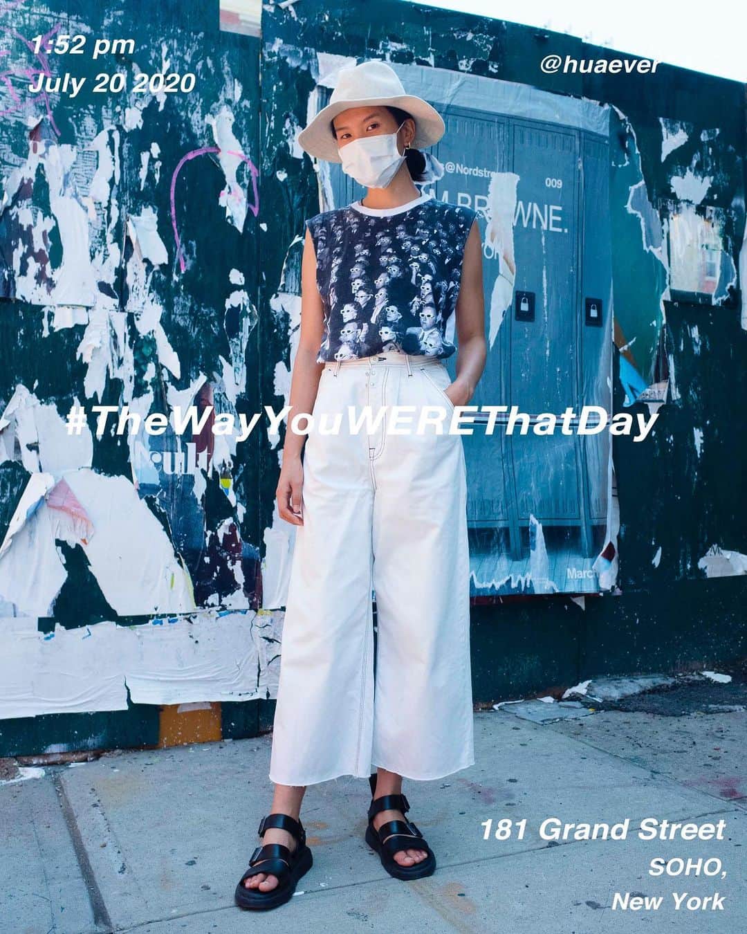 筒井心一のインスタグラム：「@huaever  on 181 #GrandStreet at 1:52 pm, July 20 2020, #NewYork ﻿ #OutfitOfTheDay = #TheWayYouWEREThatDay  #TWYWTD #ShinichiTsutsui」