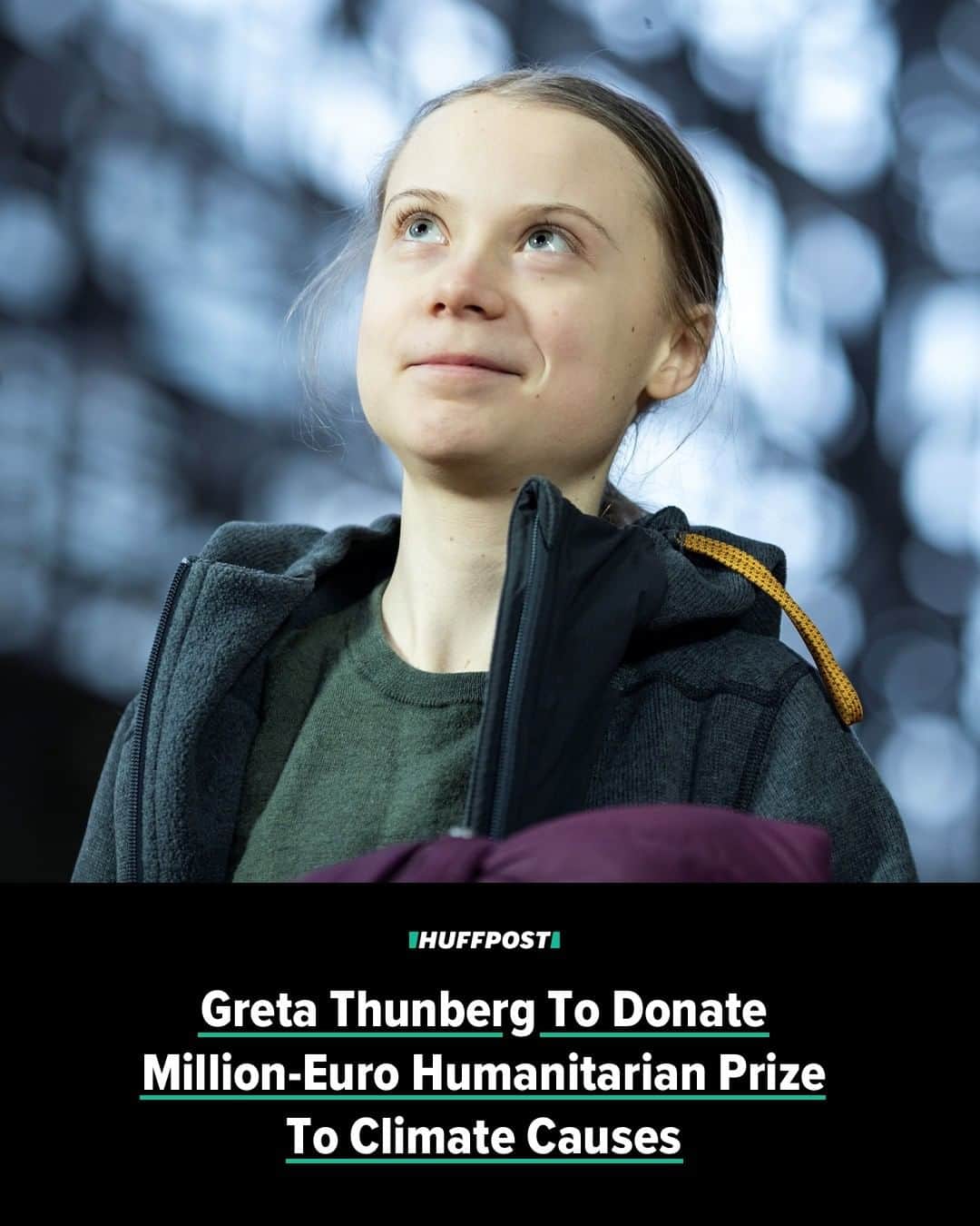 Huffington Postさんのインスタグラム写真 - (Huffington PostInstagram)「Seventeen-year-old Swedish climate change activist Greta Thunberg recently won the Gulbenkian Prize for Humanity — and a huge sum of money she said she’ll use to support environmental causes.⁠ ⁠ The Calouste Gulbenkian Foundation, a Portuguese philanthropic institute, awarded the School Strike for Climate founder 1 million euros ($1,153,330) along with her prize.⁠ ⁠ In a video she tweeted on Monday, Thunberg called the sum “more money than I can even begin to imagine” and said she would donate it all to charities fighting climate change.⁠ ⁠ “This means a lot to me,” she continued. “And I hope it will help me do more good in the world.”⁠ ⁠ Thunberg said that the SOS Amazonia Campaign would receive some of her prize money. The initiative is currently helping Indigenous communities in the Amazon fighting to preserve the rainforest to address a worsening COVID-19 crisis.⁠ ⁠ Thunberg also said the Stop Ecocide Foundation would receive funds to support making ecocide, the mass destruction of the environment, an international crime.⁠ ⁠ Read more at our link in bio. // 📝@magooing_it // 📷 Getty Images」7月22日 22時31分 - huffpost