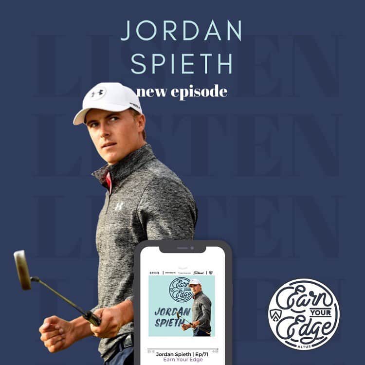 Jordan Spiethのインスタグラム：「Always a really good time talking with Cam and Corey —  Repost from @altusperformance • Massive thanks to @jordanspieth for coming on and providing the most detailed description of training tasks and on-course processes of any guest we’ve ever had. So much good stuff to learn and immediately apply to your work in this one. Link in the bio. Enjoy.」