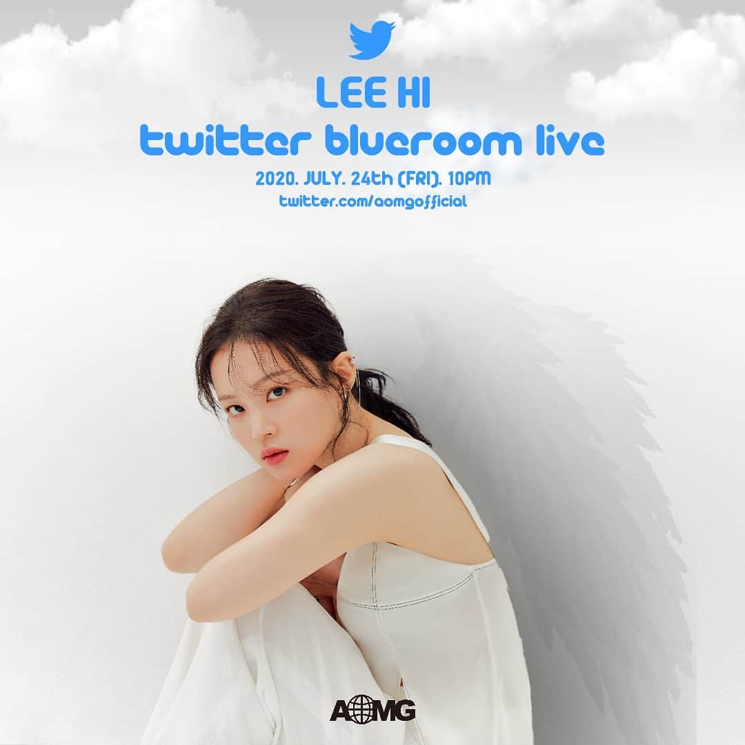 イ・ハイさんのインスタグラム写真 - (イ・ハイInstagram)「[이하이 (LEE HI)] Twitter Blueroom LIVE -ㅤ '홀로'로 돌아온 이하이의 Q&A 와 라이브 공연을 트위터 블루룸 라이브에서 만나보세요! 금요일 밤 10시 정각에 시작할 예정이니 많은 시청 부탁드립니다.  - Come join LEE HI 'HOLO' #TwitterBlueroom LIVE for Q&A and performance Friday night at starting 10PM (KST) sharp! - Where: twitter.com/aomgofficial - When: 2020.JULY. 24th (FRI) 10PM (KST) - @leehi_hi #LEEHI #이하이 #HOLO #홀로 #AOMG @aomgofficial」7月22日 23時39分 - leehi_hi