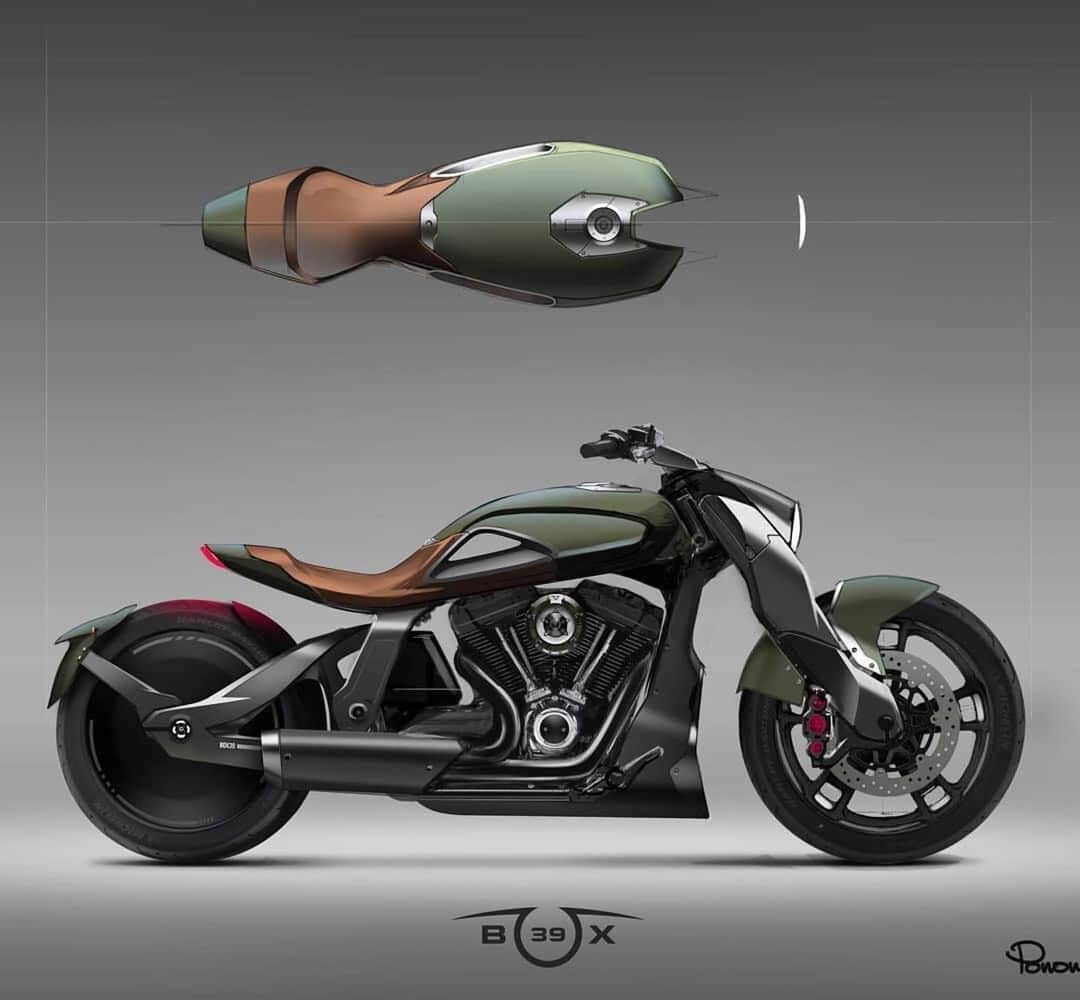 epidemic_motorsさんのインスタグラム写真 - (epidemic_motorsInstagram)「HD by @box39co. This bike based on new HD Breakout 2018. Via @ponomarev.dsn #sketch #hd tags for you #epidemicmotors #epidemic_motors」7月22日 23時58分 - epidemic_motors