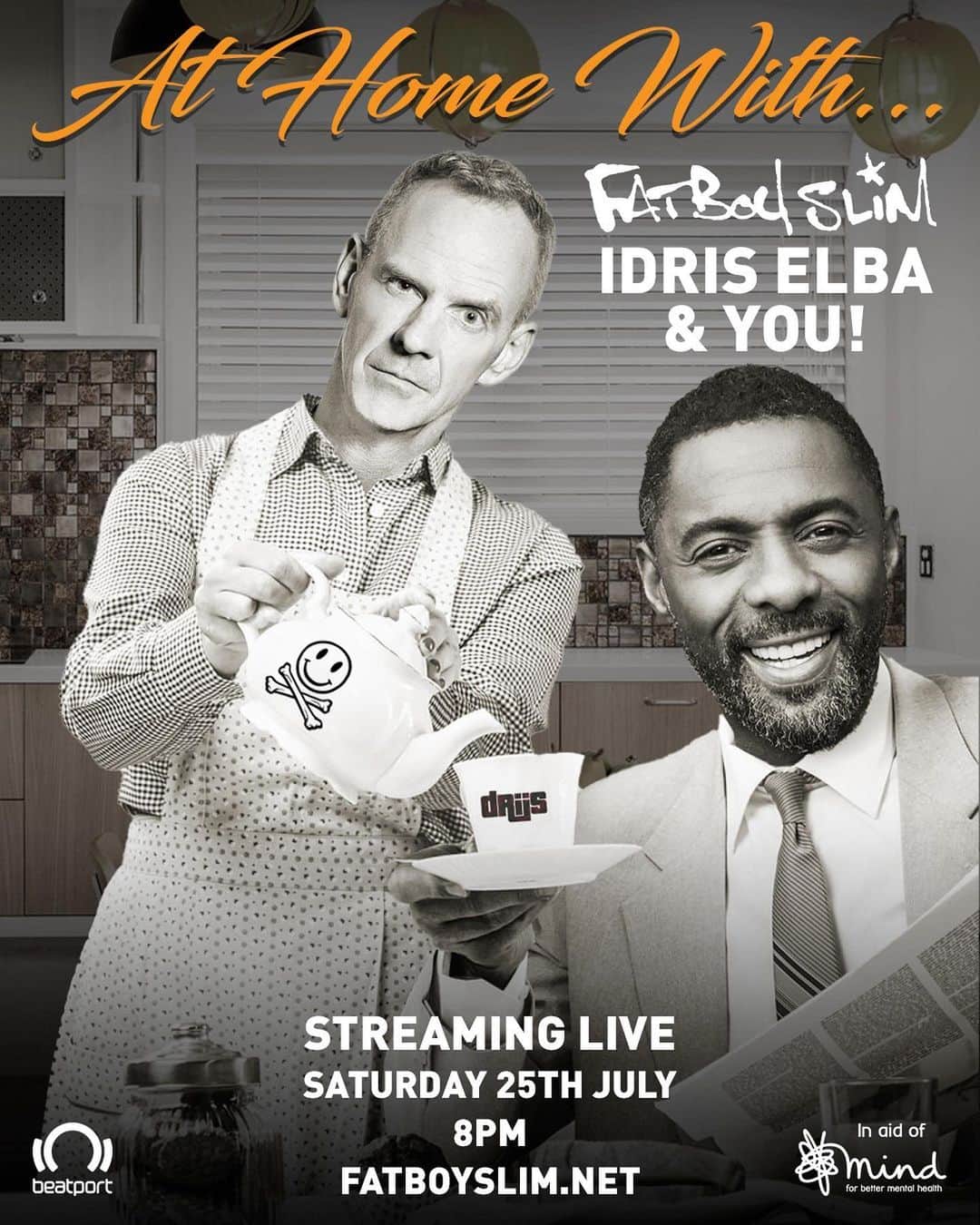 FatboySlimさんのインスタグラム写真 - (FatboySlimInstagram)「Staying in on Saturday night? Me too, I’ll be At Home With… @idriselba, we’ll be having a mix and streaming it live! We can’t have anyone else round but we’ve found the next best thing… We’re going to give some of you access to a Zoom room which Idris and I will be able to see while we’re playing… If you’re lively enough you’ll see yourselves on screen with us!  For the chance to be in the Rave Zoom Room, register here: fatboyslim.net/athomewith or (Link in bio) We’re raising money for @mindcharity (registered charity no. 219830) 🙌 #AtHomeWith #AtHomeWithFatboy #FatboySlim #IdrisElba #LiveStream #OnlineRave #DJsets #KitchenRave #ZoomRave #RavingAtHome #LetUsDance #RightHereRightNow」7月23日 0時02分 - officialfatboyslim