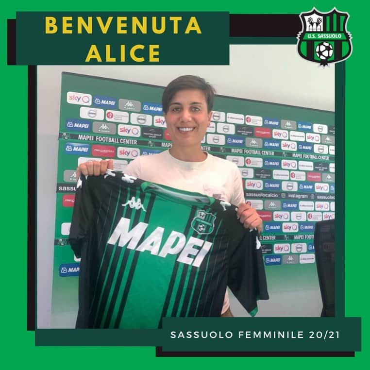 USサッスオーロ・カルチョさんのインスタグラム写真 - (USサッスオーロ・カルチョInstagram)「#Calciomercato: arriva la centrocampista della #Nazionale Alice #Parisi!  Benvenuta @alisparis8!  Il comunicato ufficiale è su www.sassuolocalcio.it  #SerieAFemminile 🖤💚 #ForzaSasol」7月23日 0時38分 - sassuolocalcio