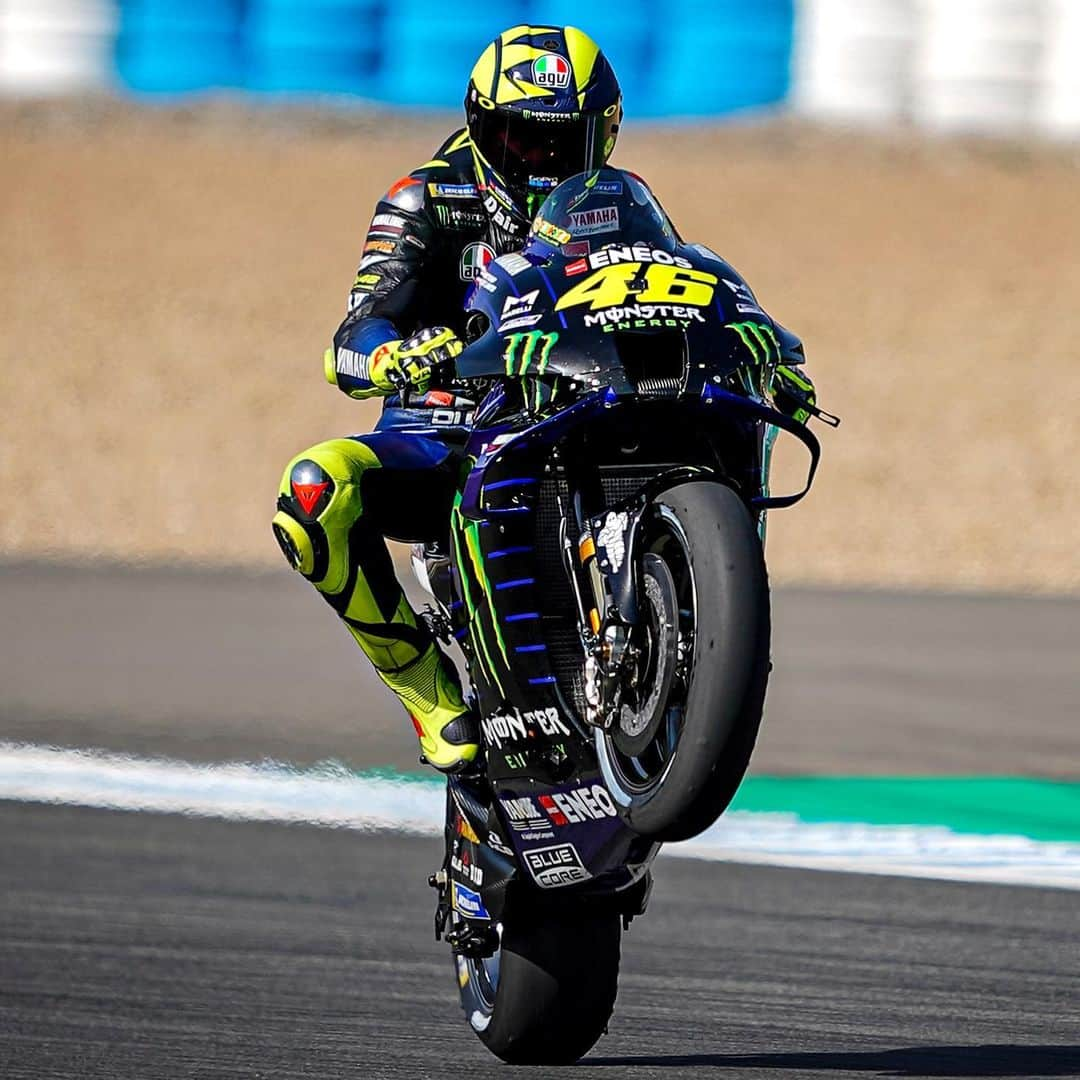 YamahaMotoGPさんのインスタグラム写真 - (YamahaMotoGPInstagram)「When you realise it's another race week(end) 🔥  #WheelieWednesday  #MonsterYamaha  #MotoGP  #AndaluciaGP」7月23日 0時44分 - yamahamotogp