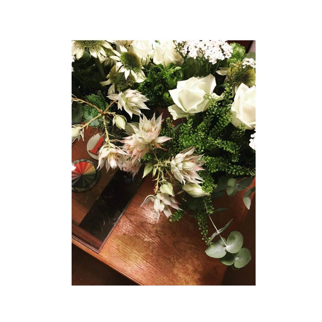 渡辺佳代子さんのインスタグラム写真 - (渡辺佳代子Instagram)「とっても素敵な お花をいただきました。 マッシュの皆さま、 いつもありがとうございます❤️」7月23日 10時20分 - kayoko_watanabe