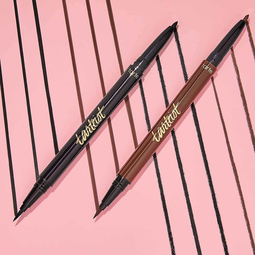 Tarte Cosmeticsさんのインスタグラム写真 - (Tarte CosmeticsInstagram)「Did you know our double take #vegan eyeliner is available in black AND brown?! 🙌 This bestselling dual-ended eyeliner has a waterproof liquid on one end & a gel formula on the other! Both formulas glide on & lock down without streaking or smearing - #winning. Especially when our glam is all about the eyes these days 😉 Shop now on tarte.com! #crueltyfree #rethinknatural #naturalartistry」7月23日 10時29分 - tartecosmetics