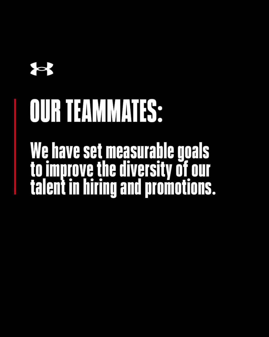 Under Armourさんのインスタグラム写真 - (Under ArmourInstagram)「We at Under Armour are committed to lasting change and holding ourselves accountable. Here are the actions we are taking to establish diverse and inclusive environments for all teammates. Find more information about our diversity and inclusion efforts at the link in bio.」7月23日 3時01分 - underarmour